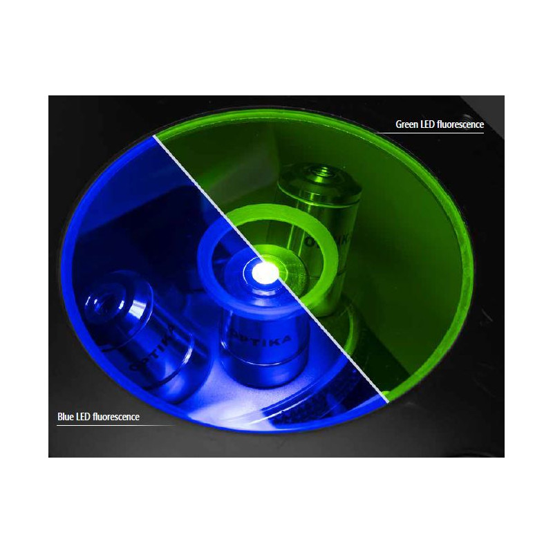 Optika Microscop IM-3FL4-UK, trino, inversat, FL-HBO, Filtru B&G, IOS LWD U-PLAN F, 100x-400x, UK