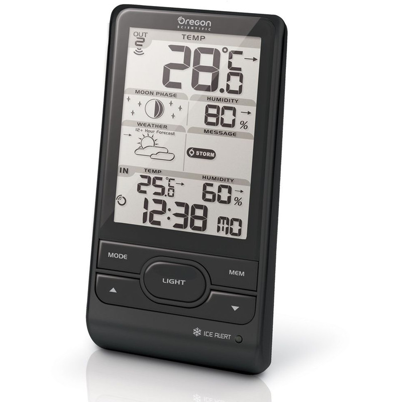 Oregon Scientific Statie meteo BAR 208HG negru