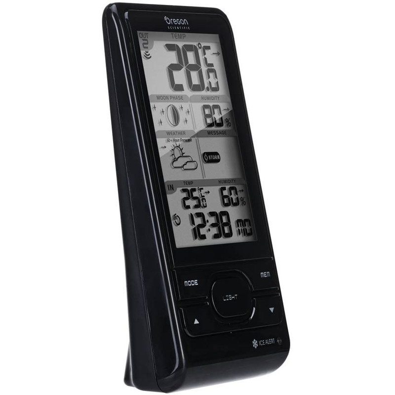Oregon Scientific Statie meteo BAR 208HG negru