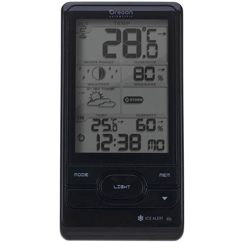 Oregon Scientific Statie meteo BAR 208HG negru