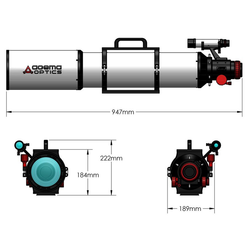 Agema Optics Refractor apochromat AP 120/1040 SD 120 F8.7 OTA