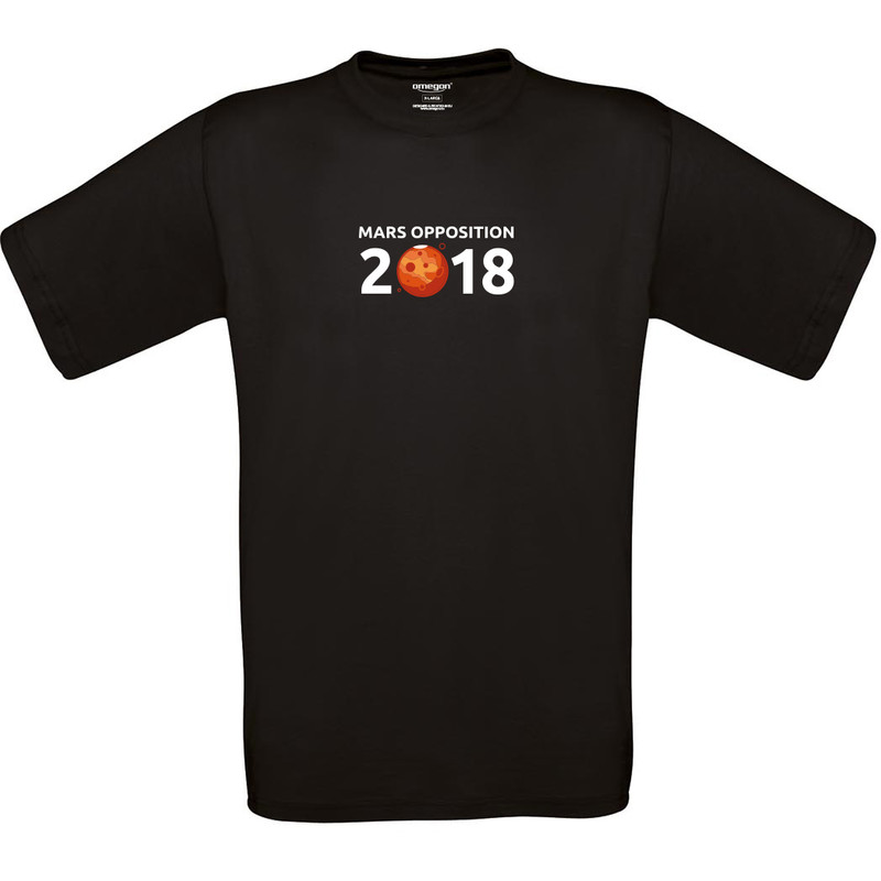 T-Shirt Mars Opposition 2018 - Mărimea L negru