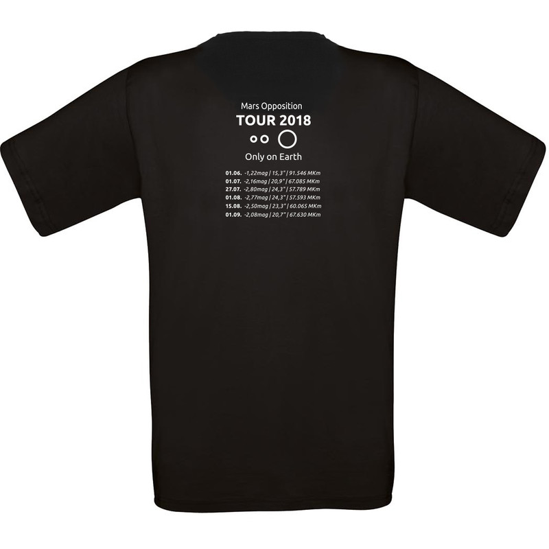 T-Shirt Mars Opposition 2018 - Mărimea XL negru