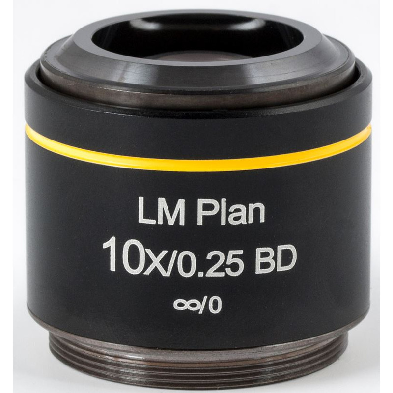 Motic obiectiv LM BD PL, CCIS, LM, plan, achro, BD 10x/0.25, w.d.16.3mm (AE2000 MET)