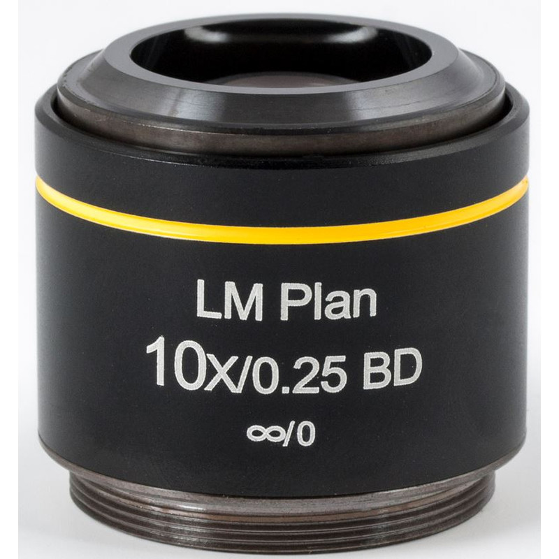 Motic obiectiv LM BD PL, CCIS, LM, plan, achro, BD 10x/0.25, w.d.16.3mm (AE2000 MET)