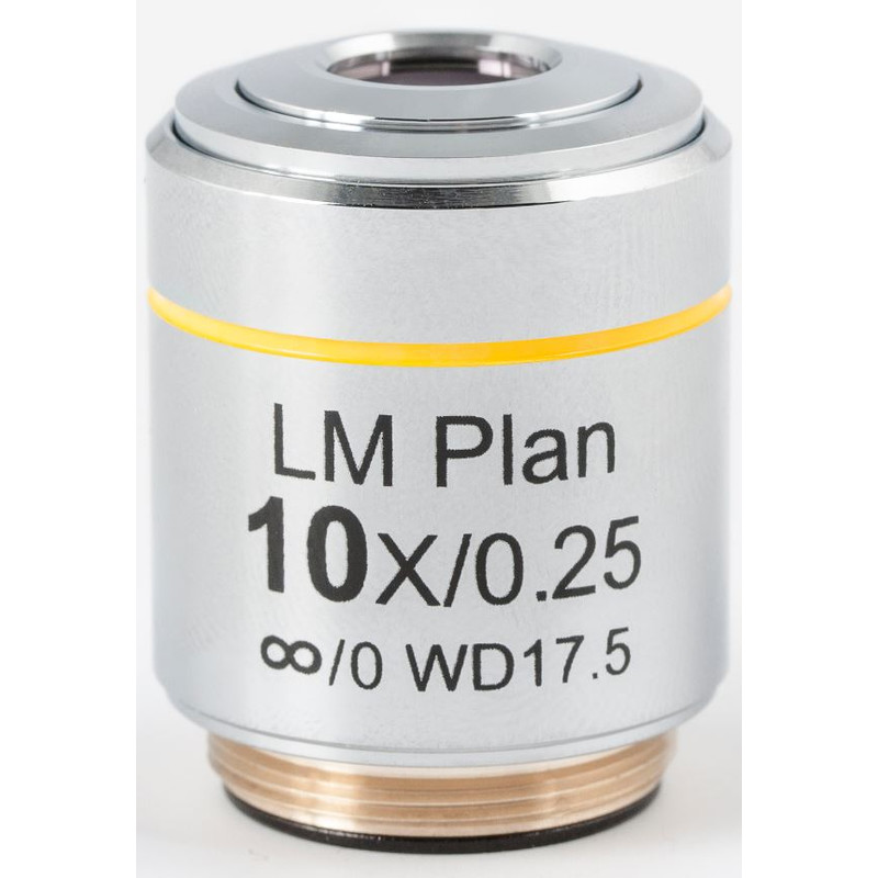 Motic obiectiv LM PL, CCIS, LM, plan, achro, 10X/0.3, w.d.17.5mm (AE2000 MET)