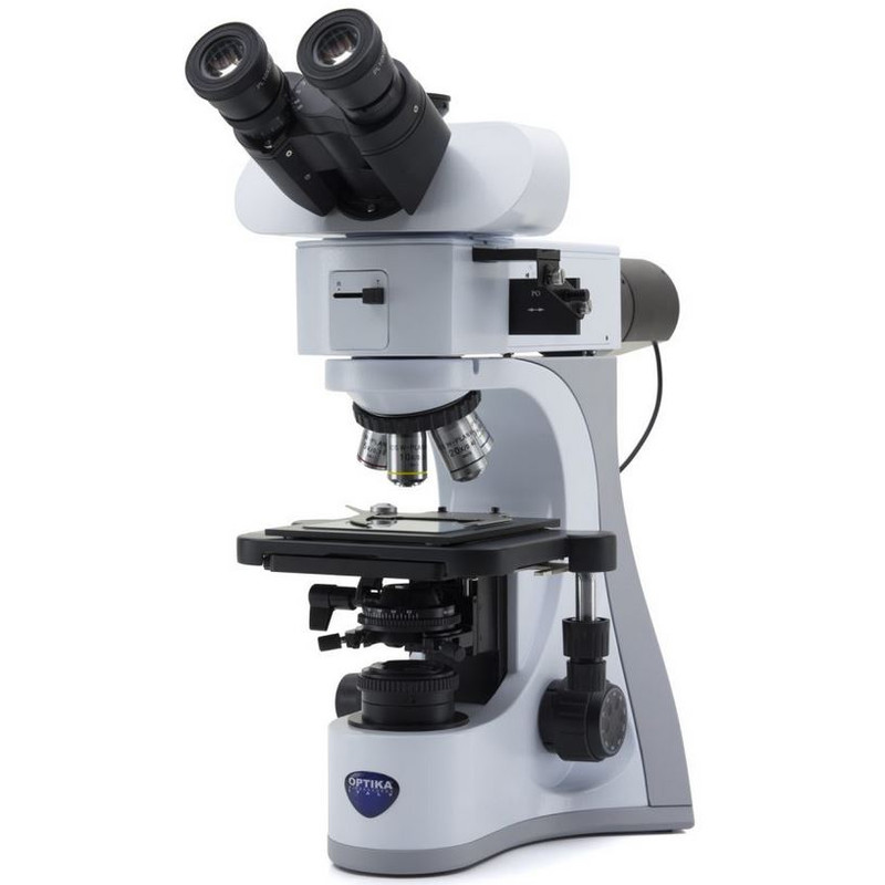 Optika Microscop B-510METR, metallurgic, incident, transmitted, trino, IOS W-PLAN MET, 50x-500x, EU
