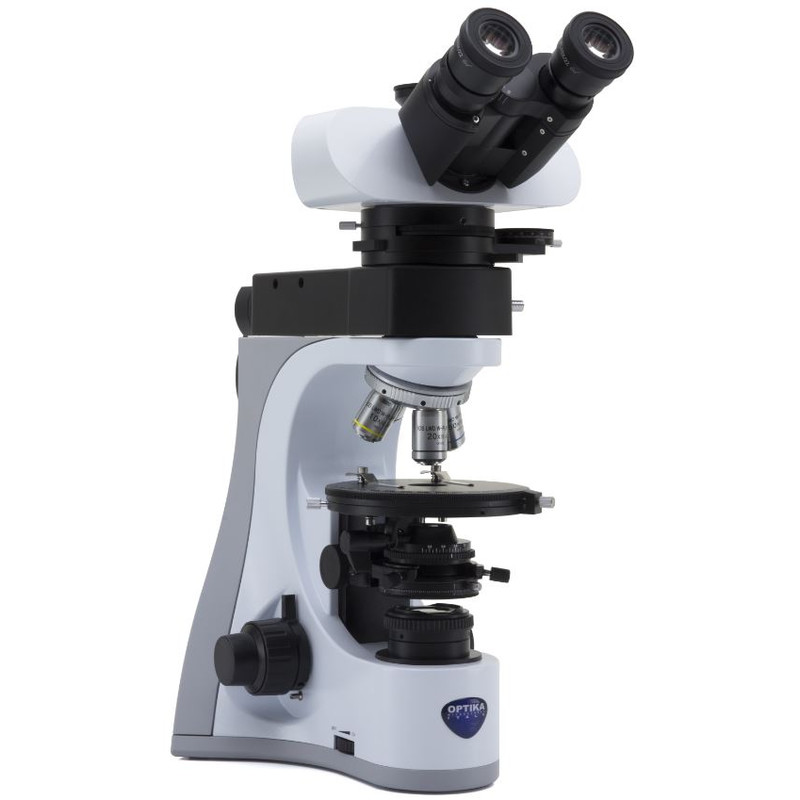 Optika Microscop B-510POL-I, polarisation, incident, transmitted, trino, IOS LWD W-PLAN POL, 50-500x, EU