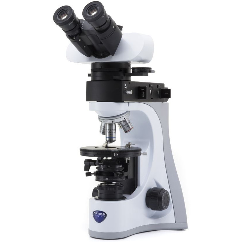 Optika Microscop B-510POL-I, polarisation, incident, transmitted, trino, IOS LWD W-PLAN POL, 50-500x, EU