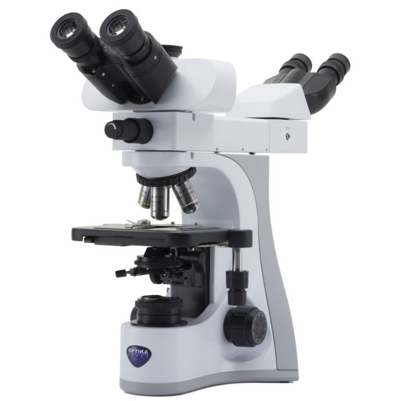 Optika Microscop B-510-2F, discussion, trino, 2-head (face-to-face), IOS W-PLAN, 40x-1000x, EU