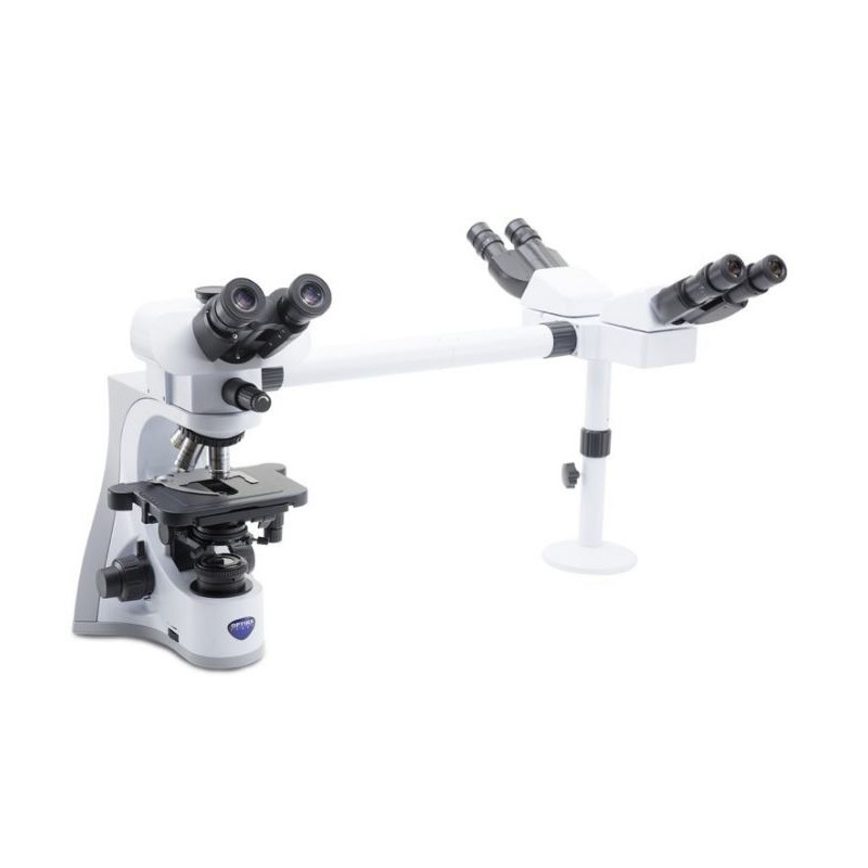 Optika Microscop B-510-3, discussion, trino, 3-head, IOS W-PLAN, 40x-1000x, EU