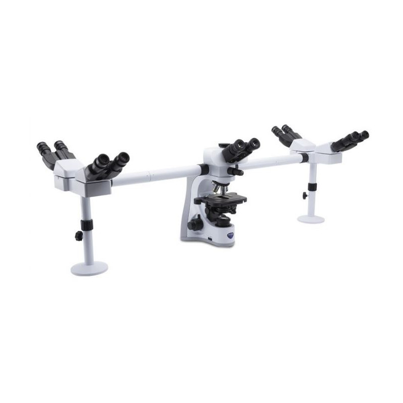 Optika Microscop B-510-5, discussion, trino, 5-head, IOS W-PLAN, 40x-1000x, EU