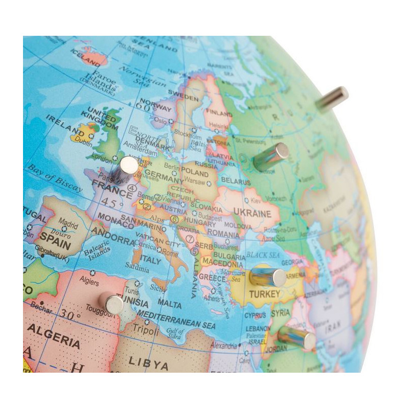TROIKA emform globe Magnet Political incl. 10 magnets 23cm