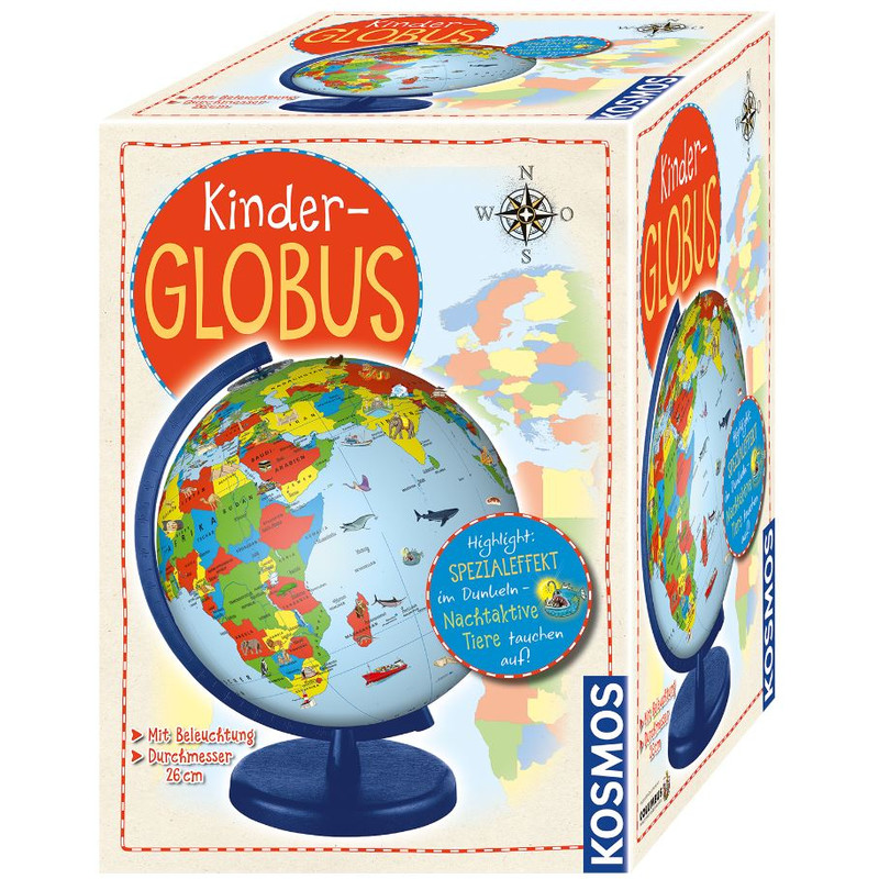 Kosmos Verlag Glob pentru copii Explorati lumea 26 cm