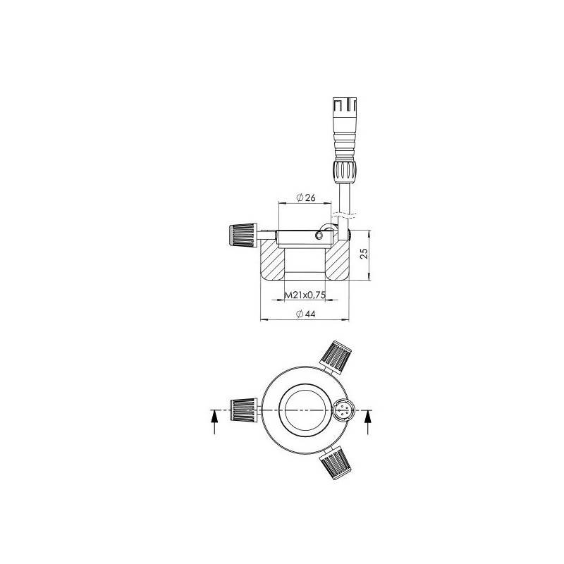 StarLight Opto-Electronics RL1-10-S4 WW,  segment., warm-weiß (3.500 K), Ø 20 mm
