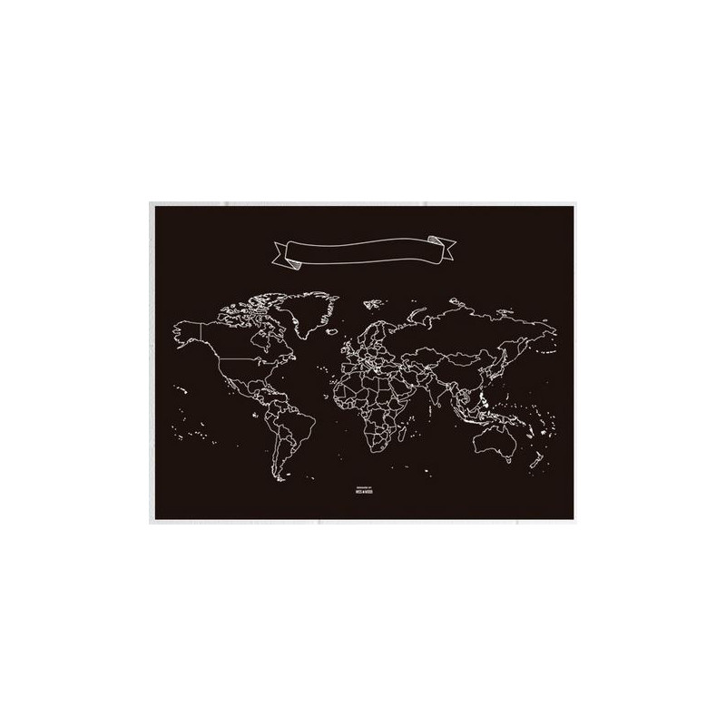Miss Wood Harta lumii Chalkboard XL