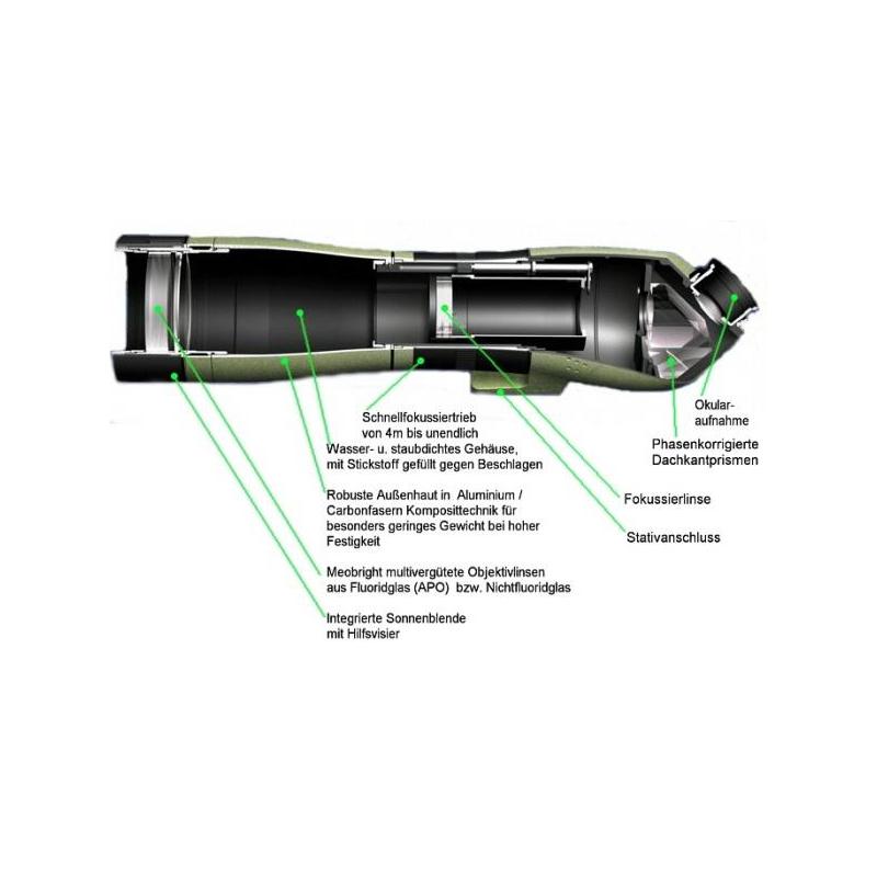 Meopta Instrument terestru S1 Meostar 75 HD 75mm, vizualizare oblica