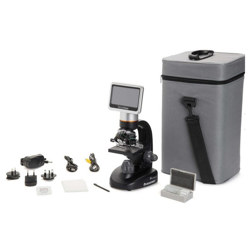 Celestron Microscop TetraView, Touch Screen, 40-400x