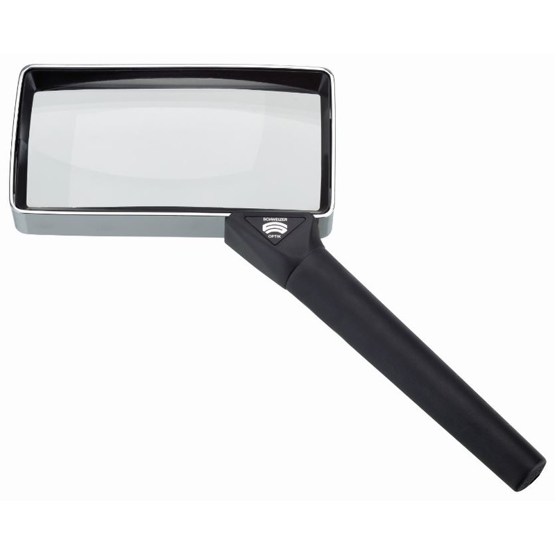 Schweizer Lupa Lupă manuală Basic-Line Classic, 4D/2x/100x50mm, biconvex