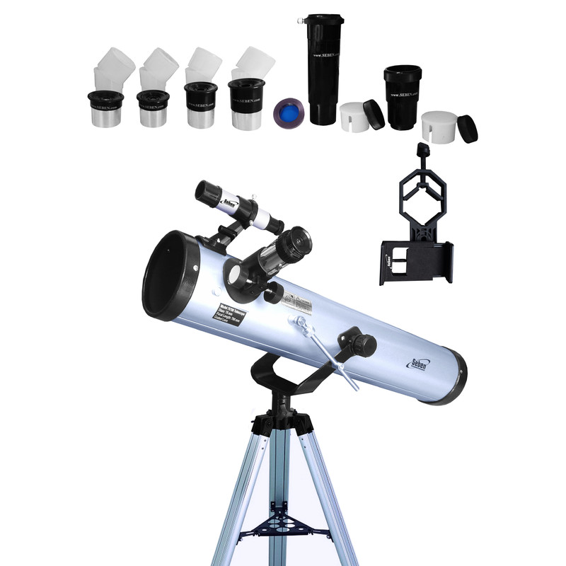 Seben 76-700 Reflector Telescop Big Pack + Adaptor smartphone DKA5