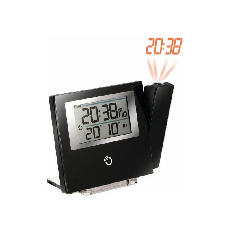 Oregon Scientific Ceas Ultra slim projection Clock black with red time display