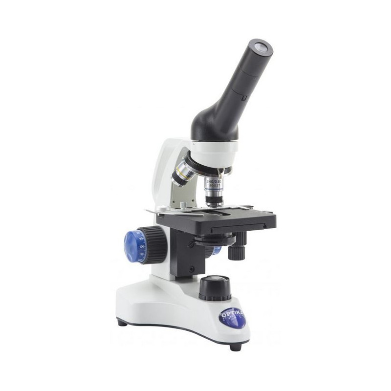 Optika Microscop B-20CR, Monocular, LED, cu baterii reîncărcabile