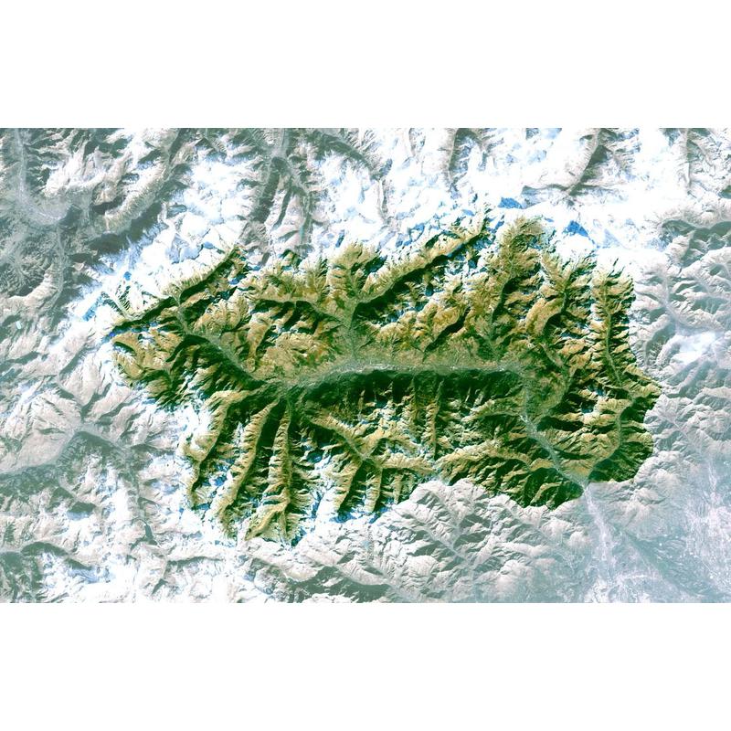 Planet Observer Harta regionala regiunea Valle D' Aosta