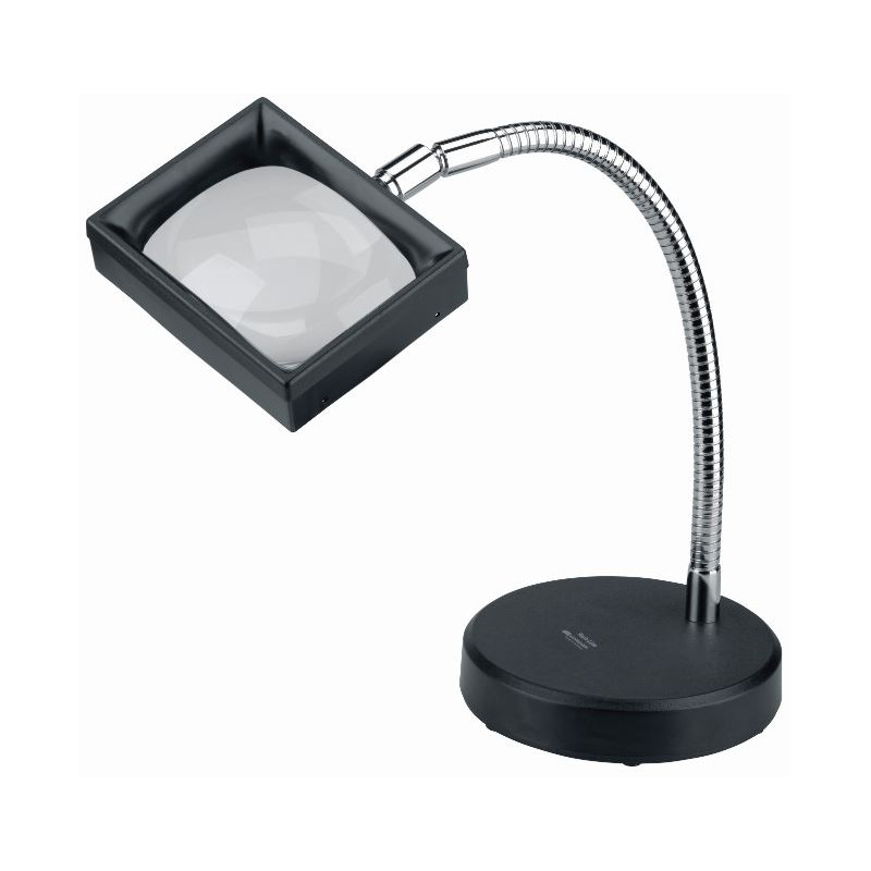 Schweizer Lupa Lupă de birou cu bază de masă din material sintetic, 3x/100x75mm, asferică