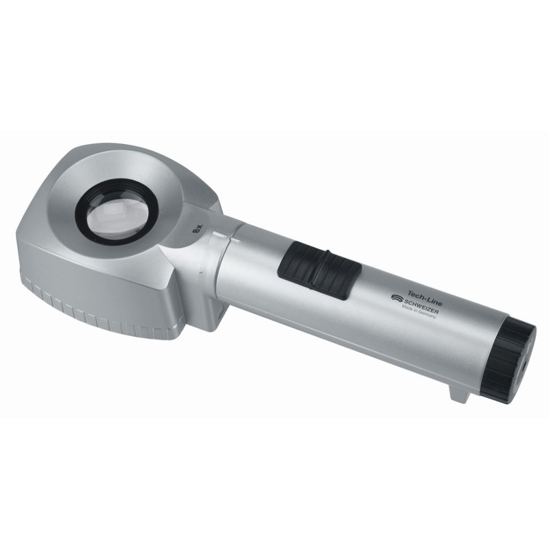 Schweizer Lupa de banc Tech-Line 6500K, 8x/Ø30mm, aplanatică