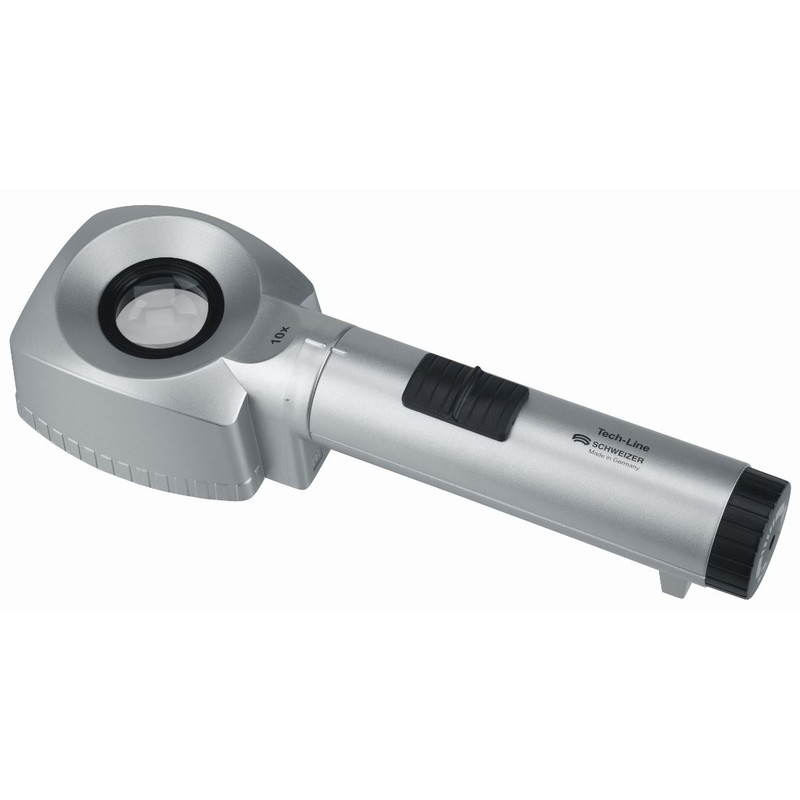 Schweizer Lupa de banc Tech-Line 6500K, 10x, Ø30mm, aplanatică