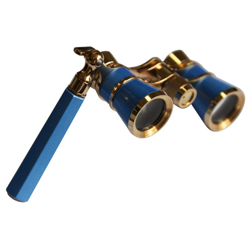 Levenhuk Binoclu de opera Broadway 3x25 albastru cu lorgnette