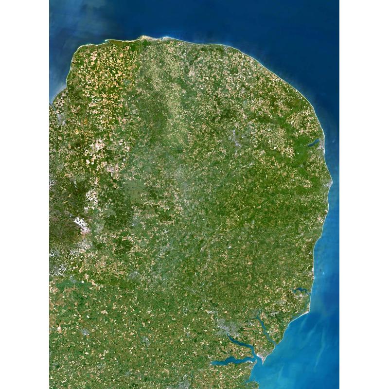 Planet Observer Harta regionala regiunea East Anglia