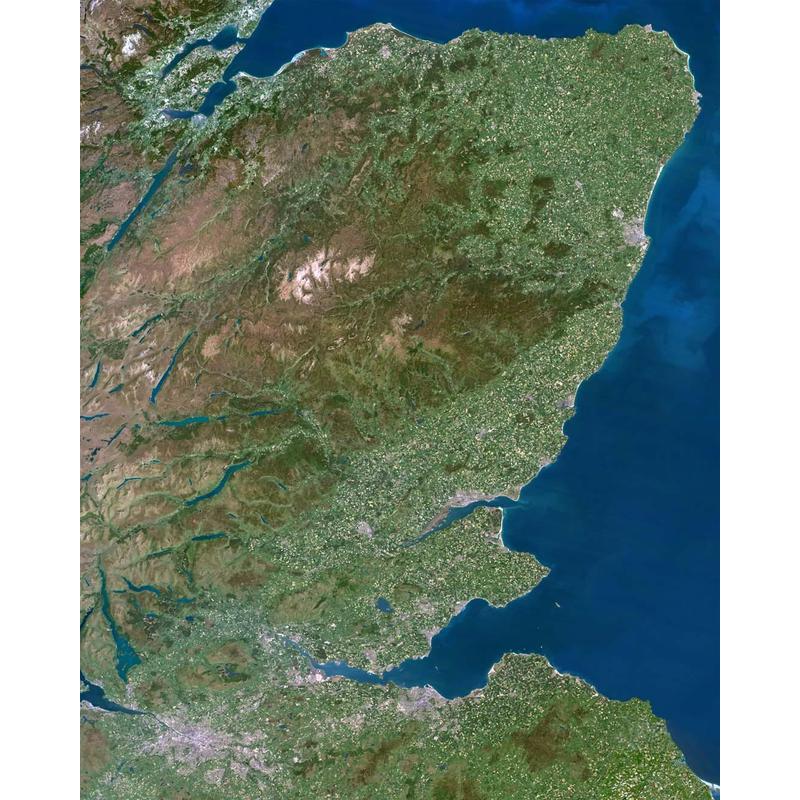 Planet Observer Harta regionala regiunea Grampian Mountains