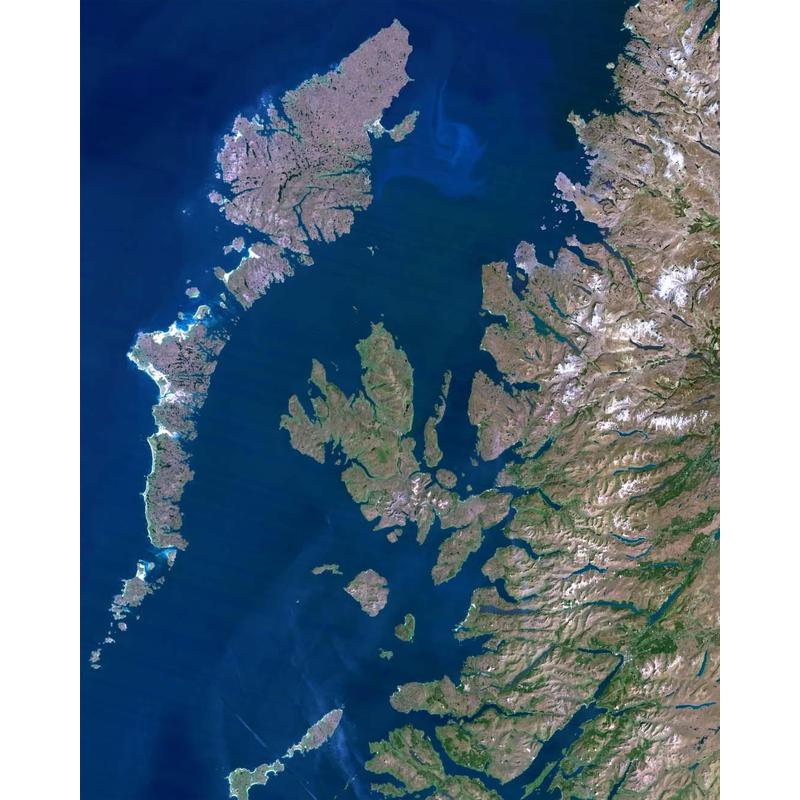 Planet Observer Harta regionala regiunea Hebrides & West Coast