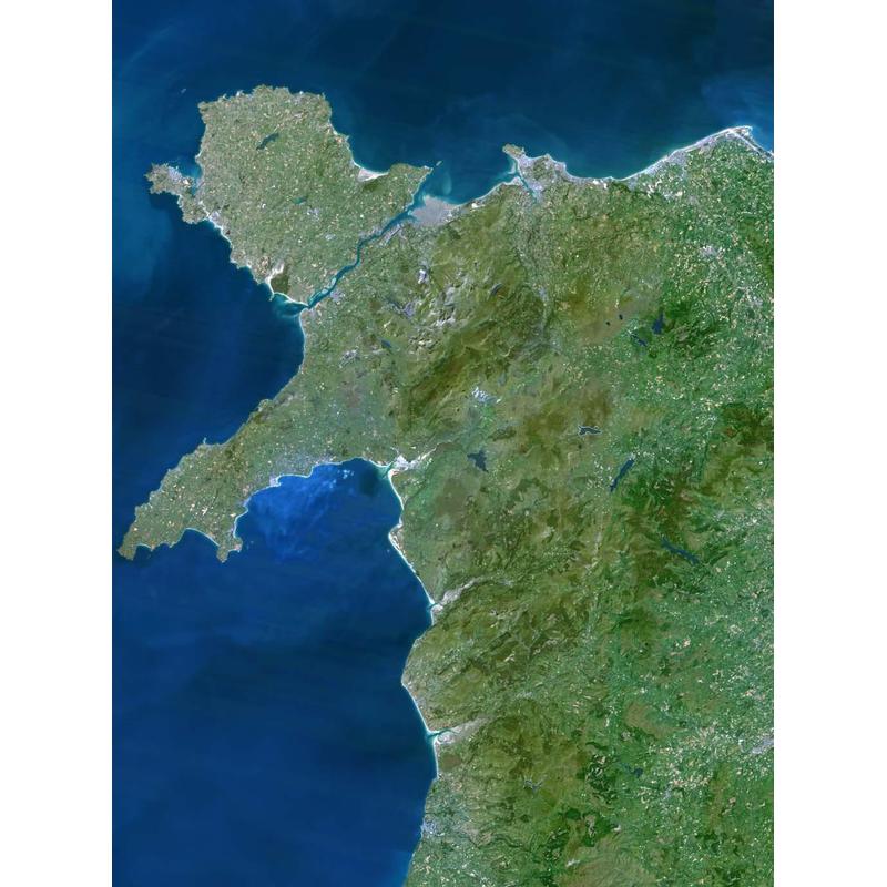 Planet Observer Harta regionala regiunea North West Wales