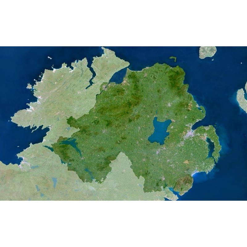 Planet Observer Harta regionala regiunea Nothern Irland