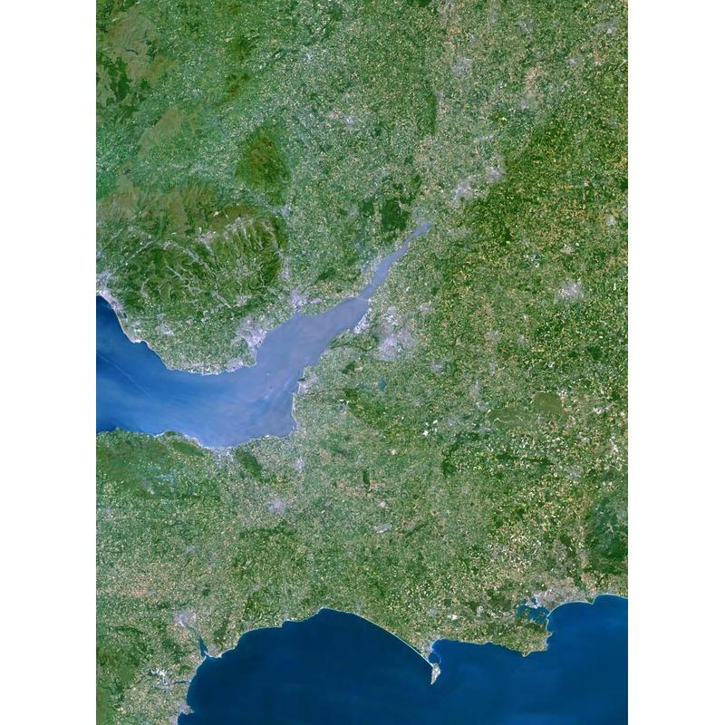 Planet Observer Harta regionala regiunea South West Great Britain