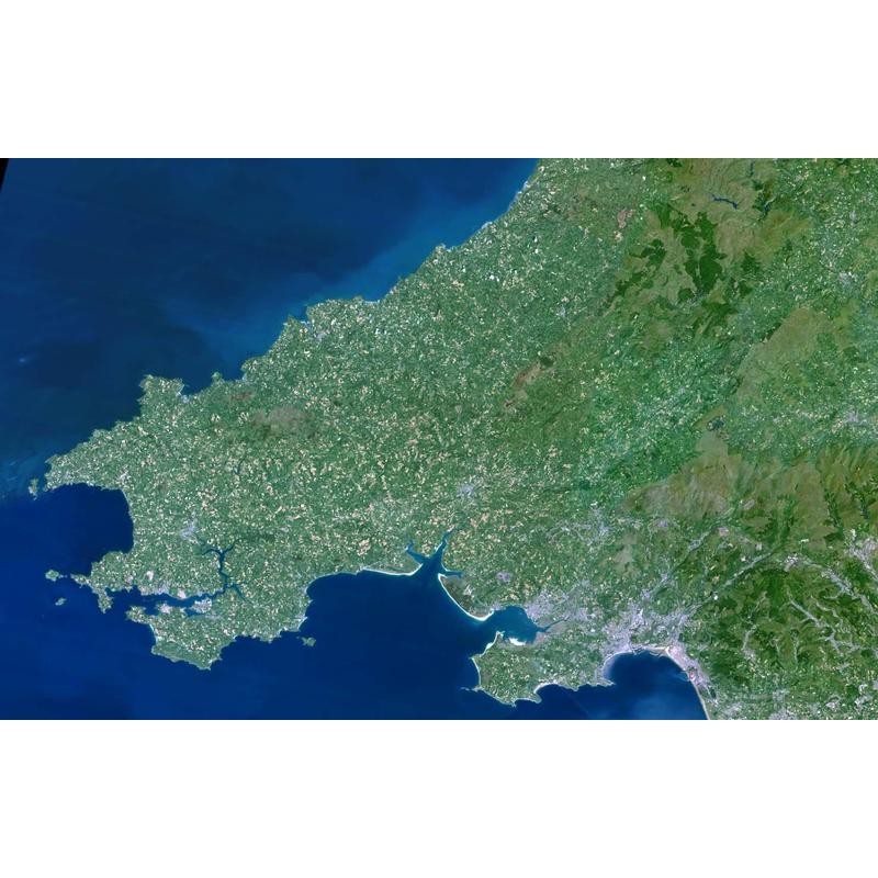 Planet Observer Harta regionala regiunea South West Wales