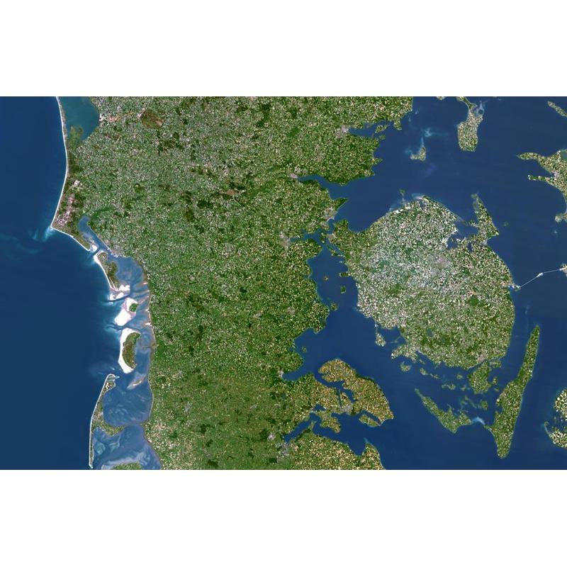 Planet Observer Harta regionala regiunea Iutlanda de Sud şi Fyn