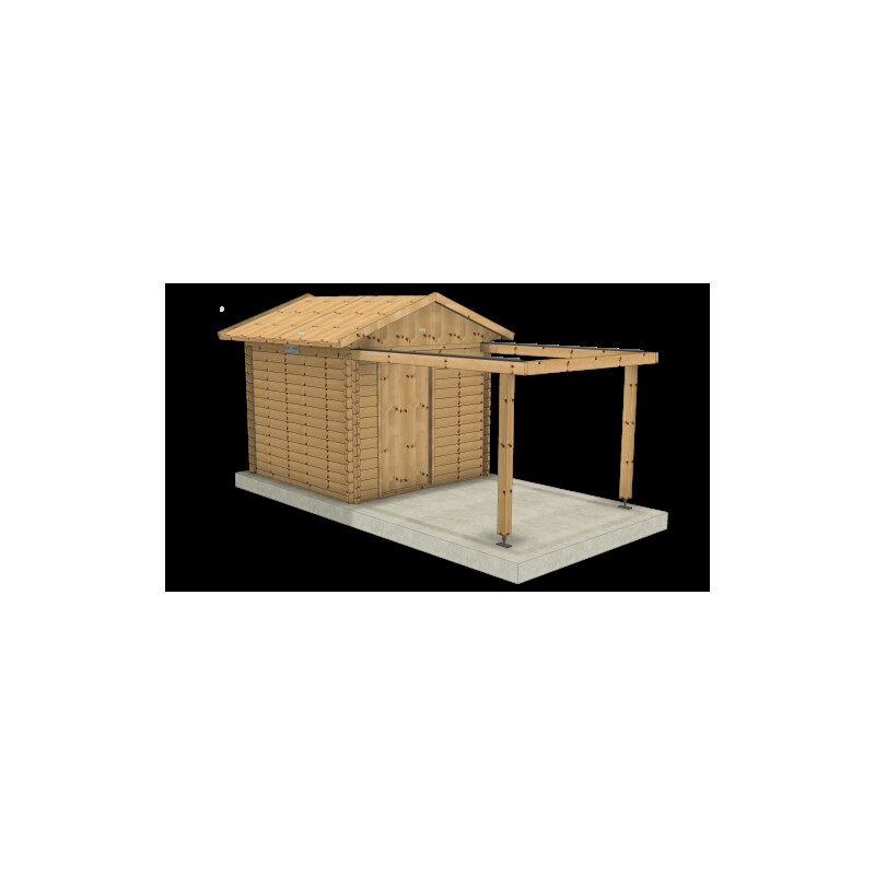 Dome Parts Observatoare GreenLine Medium 32 mm cu acoperiș retractabil și protecție din lemn