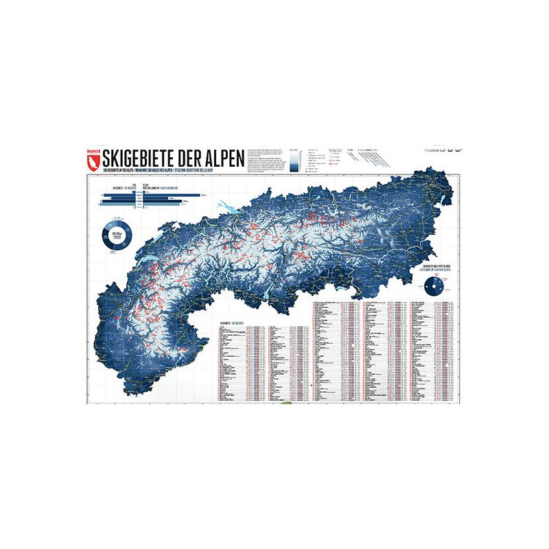 Marmota Maps Harta alpină 268 de zone de schi