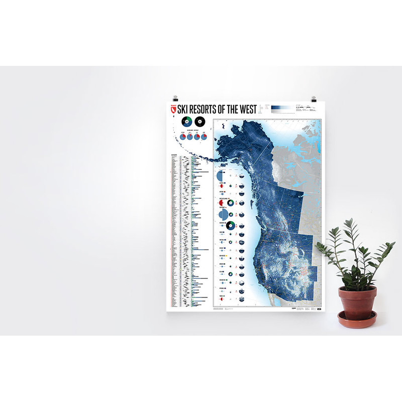 Marmota Maps Harta regionala Ski Resorts of the West