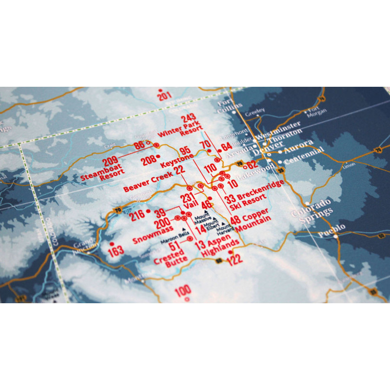 Marmota Maps Harta regionala Ski Resorts of the West