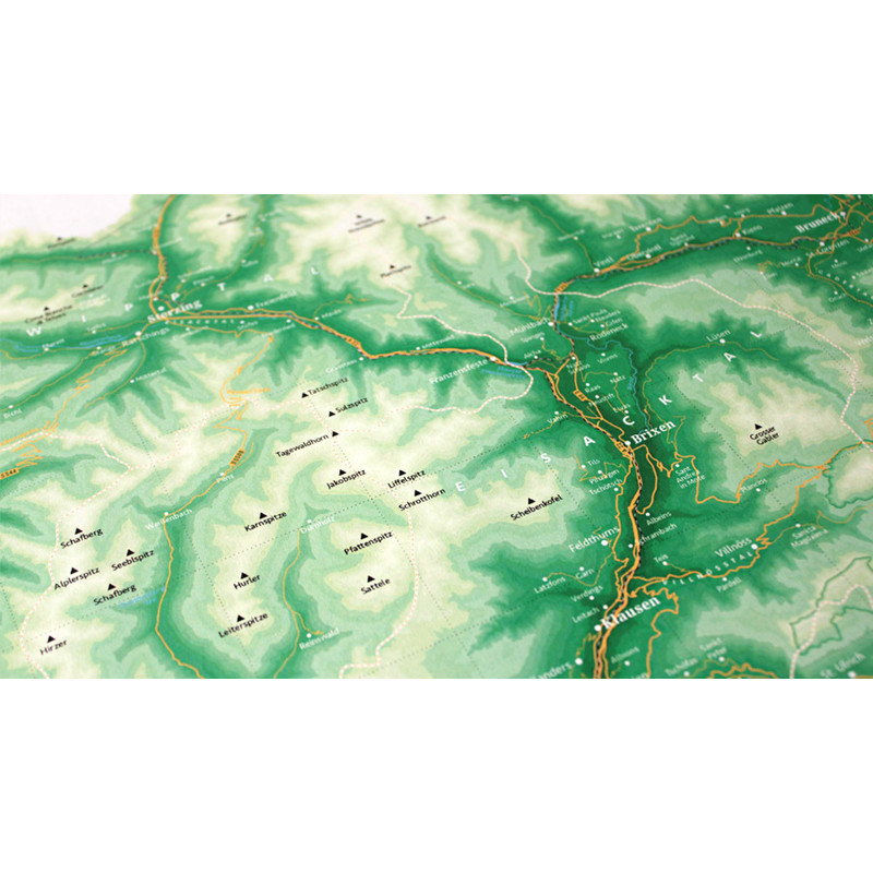 Marmota Maps Harta regionala Verdele munților din Tirolul de Sud