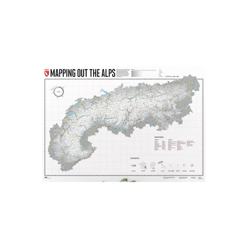 Marmota Maps Harta regionala Cartografierea Alpilor (Engleza)