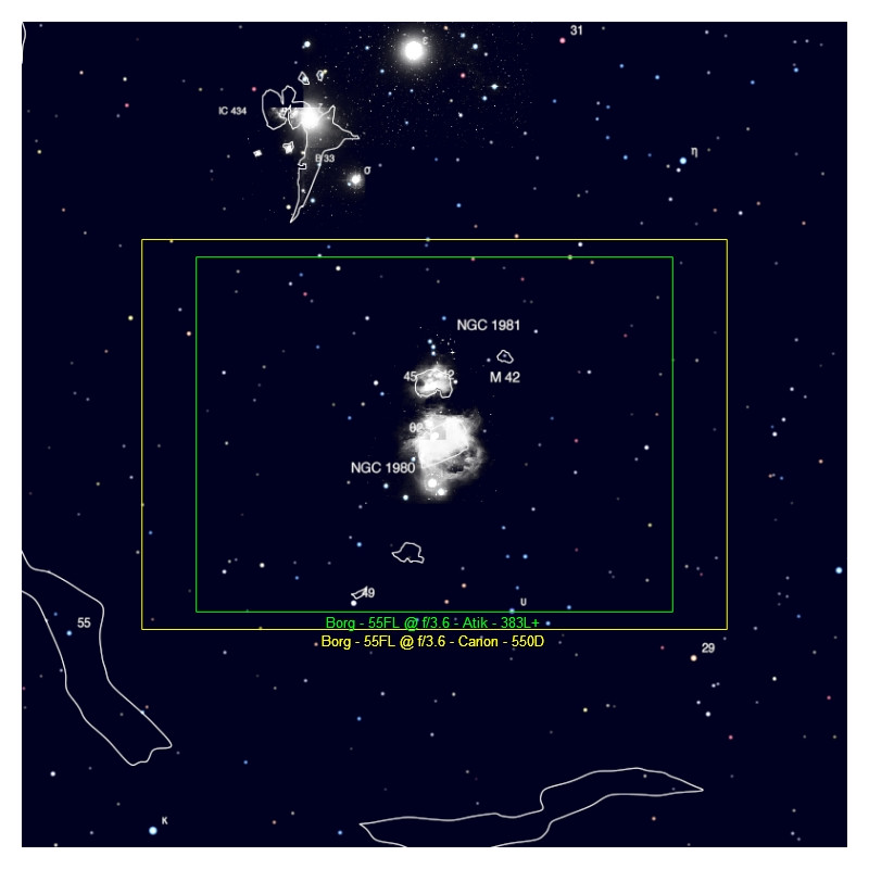 BORG Refractor apochromat AP 55/200 55FL OTA Set