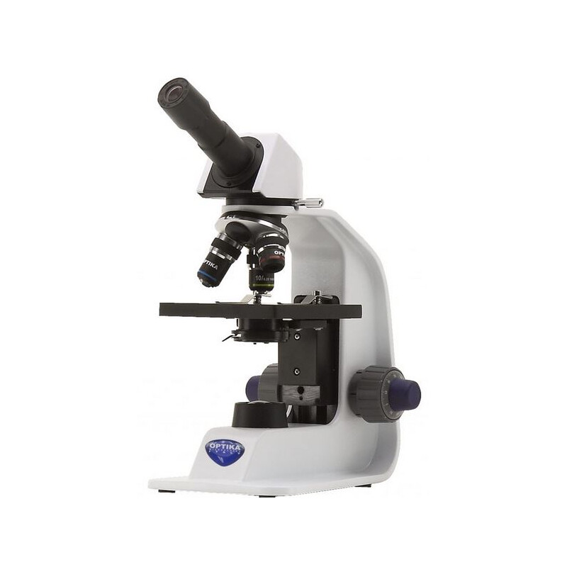 Optika Microscop B-151R-PL, mono, DIN, plan, akku,40x-400x, LED 1W