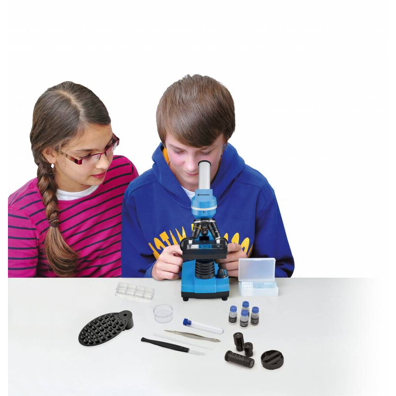 Bresser Junior Microscop Biolux SEL albastru