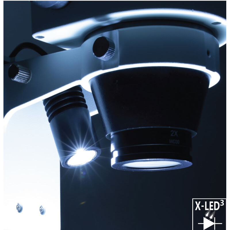 Optika microscopul stereoscopic zoom SZO-7 bino, 6,7-45x, în plan suspendat, AM Arms, fără Iluminare