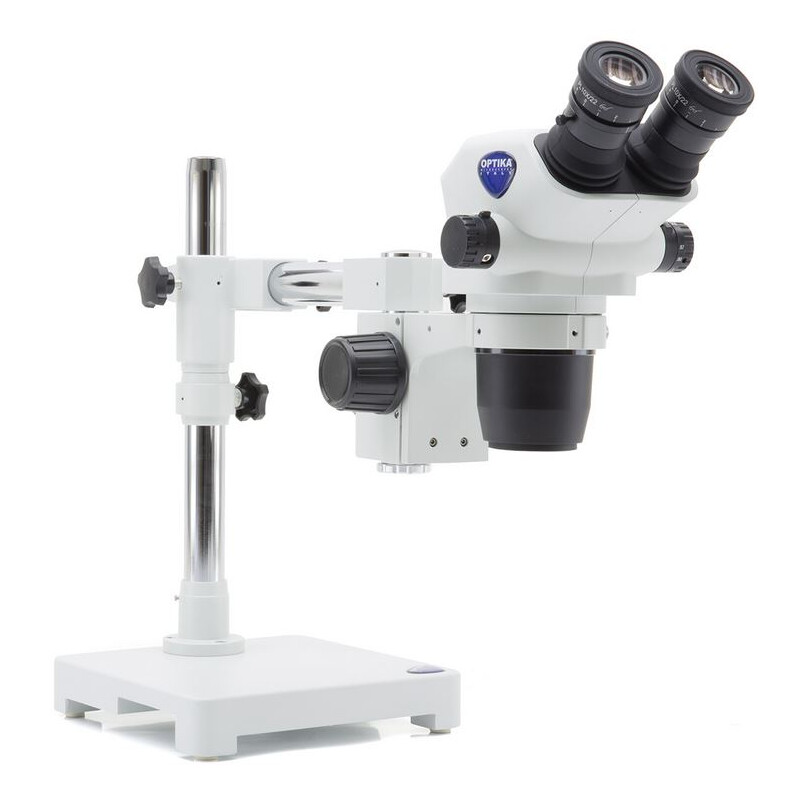 Optika Microscopul stereoscopic zoom SZO-7 bino, 6,7-45x, în plan suspendat, AM Arms, fără Iluminare